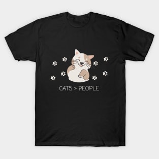Cats > people T-Shirt